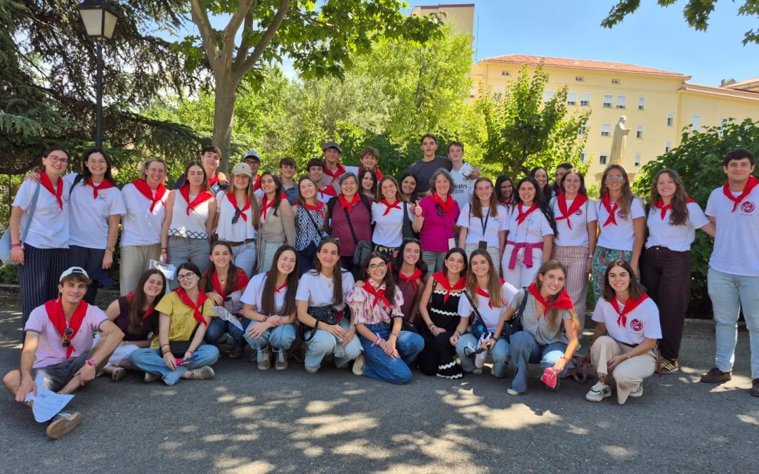 Jóvenes del Sagrado Corazón con el Papa